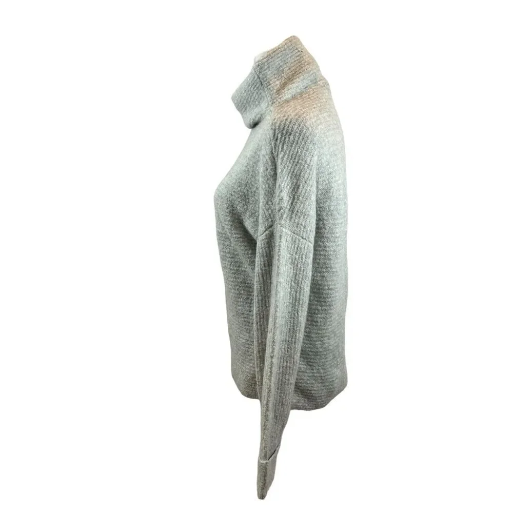 Ladies Daily Ritual Brand Grey Wool Blend Mock Neck‎ Sweater Size Medium